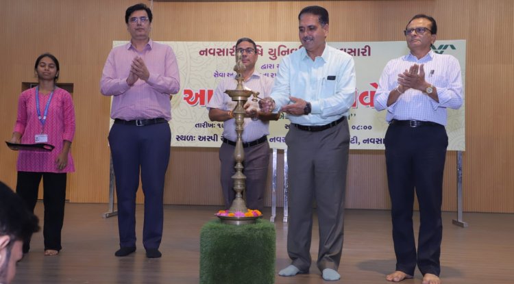  નવસારી કૃષિ યુનિવર્સિટી, નવસારી ખાતે તા. ૧૭ સપ્ટેમ્બર, ૨૦૨૬ના રોજ ‘સેવા સંકલ્પ અભિયાન’ અંતર્ગત ‘આશીર્વાદનો દીવો’ સદભાવના કાર્યક્રમનું ભવ્ય આયોજન કરવામાં આવ્યું.
