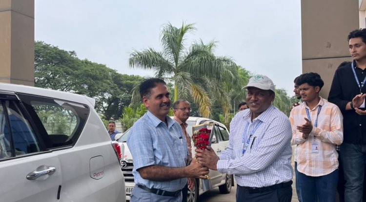 Dr. R. M. Naik, Hon’ble Vice-Chancellor, Navsari Agricultural University, Navsari visited the College of Agricultural Engineering and Technology and Polytechnic in Agricultural Engineering, NAU, Dediapada on 19th September 2026.