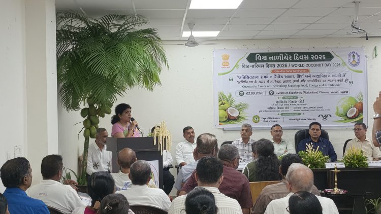 World Coconut Day 2026 was celebrated with a one-day zonal seminar on the theme “Coconut in Times of Uncertainty: Securing Food, Energy and Livelihoods on 2 September 2026 at the Centre of Excellence, Chanvai, Valsad,”