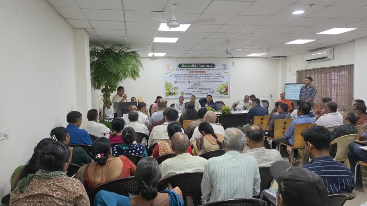 World Coconut Day 2026 was celebrated with a one-day zonal seminar on the theme “Coconut in Times of Uncertainty: Securing Food, Energy and Livelihoods on 2 September 2026 at the Centre of Excellence, Chanvai, Valsad,”