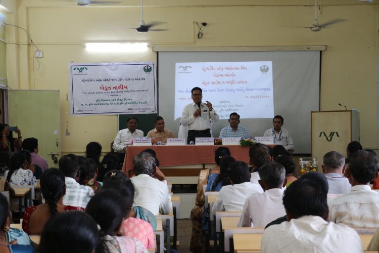 On September 3, 2026, a Training-cum-Awareness Programme on “Risk management for monsoon crops under the potential impact of El Nino” was organized under the “Strengthening of Extension Wing” scheme at the Department of Agricultural Extension and Communication, N. M. College of Agriculture, Navsari Agricultural University, Navsari.