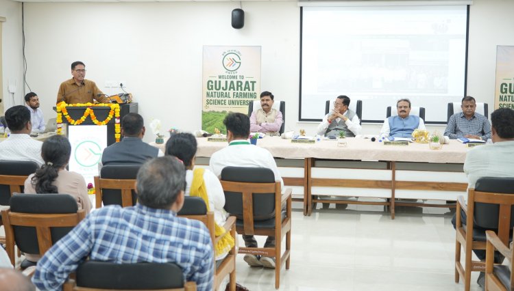 Dr. R. M. Naik, Hon’ble Vice-Chancellor, NAU, Navsari, attended the Natural Farming Illustration Workshop organized by Gujarat Natural Farming Science University (GNFSU), Halol on 5th September 2026.