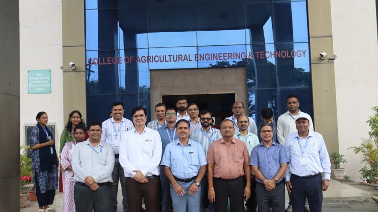 Dr. R. M. Naik, Hon’ble Vice-Chancellor, Navsari Agricultural University, Navsari visited the College of Agricultural Engineering and Technology and Polytechnic in Agricultural Engineering, NAU, Dediapada on 19th September 2026.