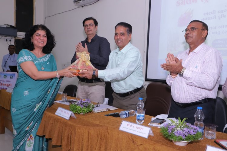 Hon’ble Vice-Chancellor, NAU, Navsari, Dr. R. M. Naik presided over the One-Day Seminar on Kamalam (Dragon Fruit) organised under the Seva Sankalp Abhiyan, by ASPEE College of Horticulture and the State Department of Horticulture on 22nd September 2026 at Navsari Agricultural University, Navsari.