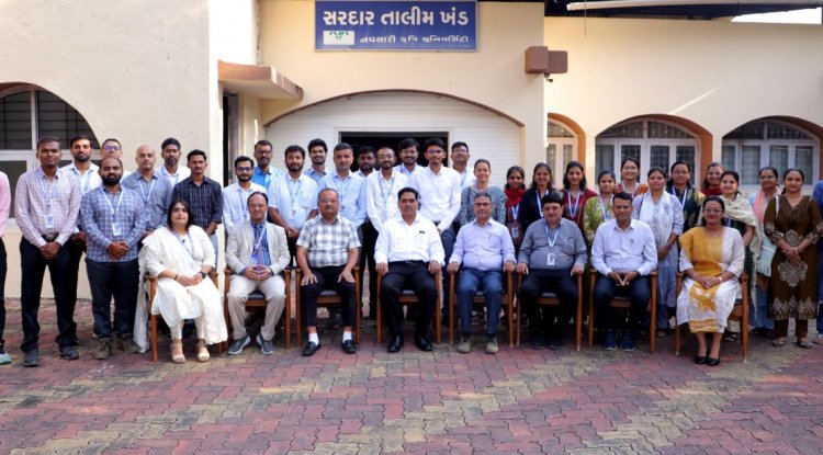 Hon’ble Vice-Chancellor Dr. Rajendra M. Naik Inspires Newly Appointed Assistant Professors at NAU’s First 5-Day FDP