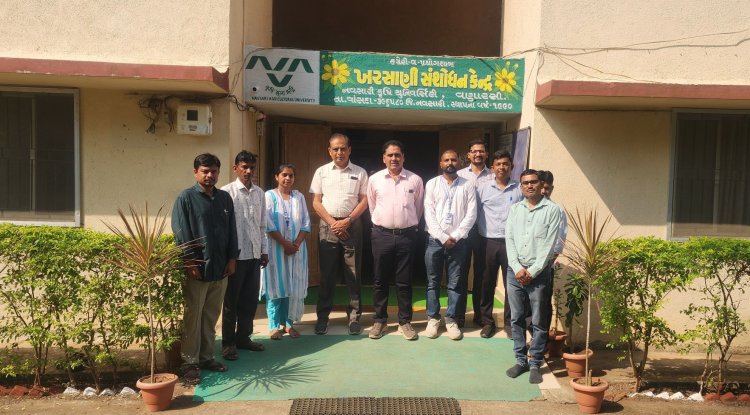 Visit of Hon. Vice Chancellor Dr. RM Naik sirji to Niger Research Station, NAU, Vanarasi