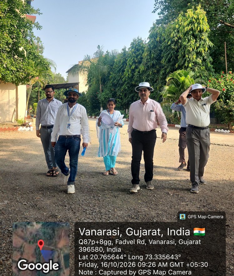 Visit of Hon. Vice Chancellor Dr. RM Naik sirji to Niger Research Station, NAU, Vanarasi